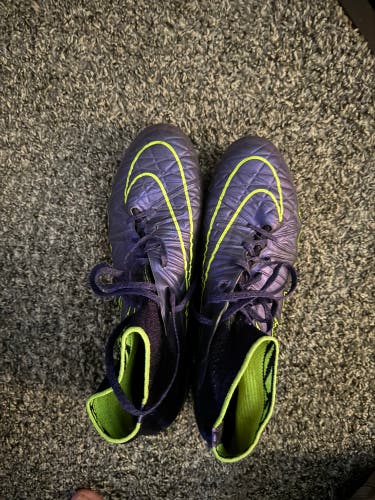 Purple Used Unisex Nike Turf Cleats Hypervenom Phinish AG Cleats