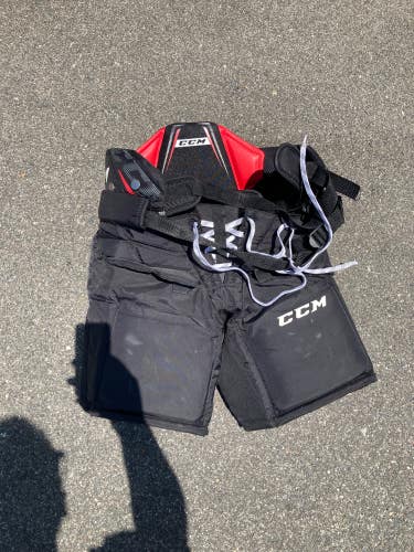 Black Used Junior Small CCM E1.5 Hockey Goalie Pants