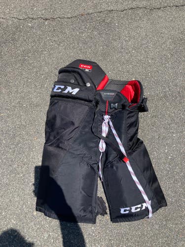 Black Used Senior Small CCM JetSpeed FT1 Hockey Pants
