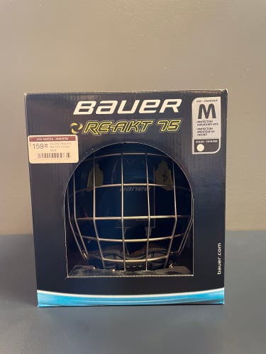 Bauer Re-Akt 75 Medium Black/White Helmet (New)