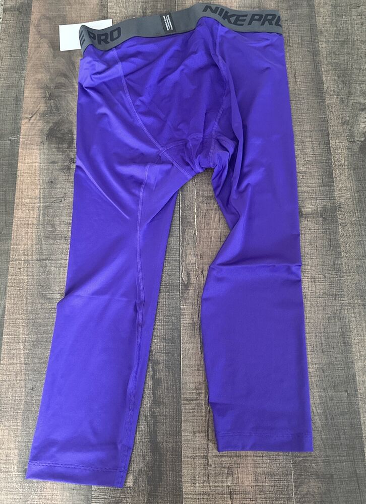 nike purple compression pants