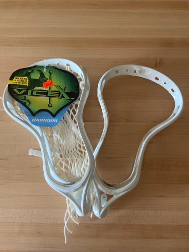 BUNDLE - 2 New Vice X Lacrosse heads - One strung and one unstrung