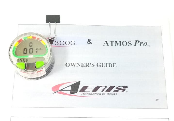 Aeris Atmos Pro Air & Nitrox Scuba Dive Computer Puck Module 2 Buttons     #4598