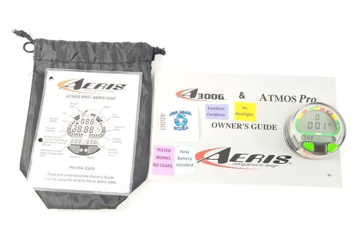 Aeris Atmos Pro Air & Nitrox Scuba Dive Computer Puck Module 2 Buttons     #4680