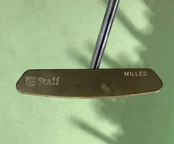 Wilson Staff Golf Milled Putter Center Shafted ￼36” Wilson Grip ￼Mens Right Hand