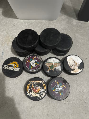 Used Hockey Pucks