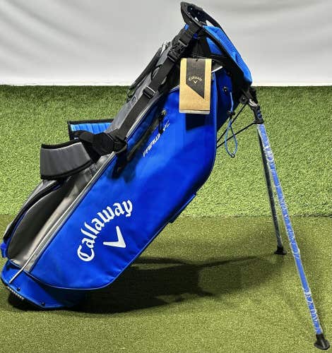 Callaway Golf Fairway C Stand Double Strap Golf Bag 4-Way Divider Royal/Gray NEW