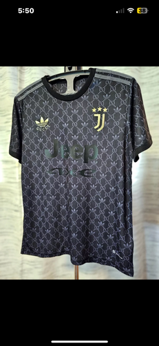 Juve x Gucci Collab Black Used Medium Men's Adidas Jersey