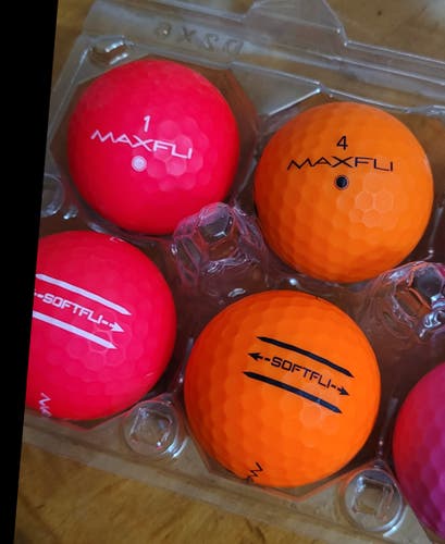 Used Maxfli softfli Balls 12 Pack (1 Dozen)