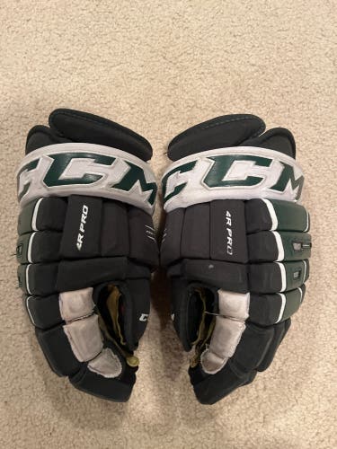 CCM 4 Roll Pro 14 inch Green Gloves