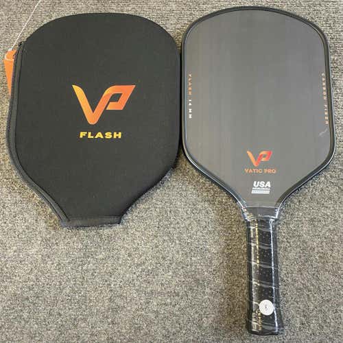 New Vatic Pro Flash Carbon Fiber 14mm Pickleball Paddle (includes Paddle Cover)