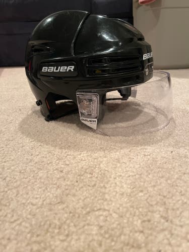 Black Bauer Helmet with Pro-Clip Visor
