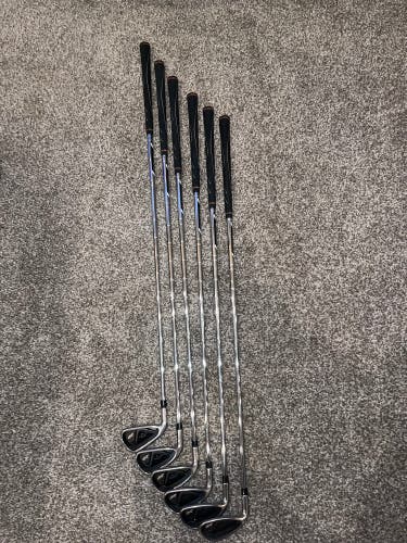 Used Men's Callaway Left Hand Regular Flex Steel Shaft X2 Hot Iron Set