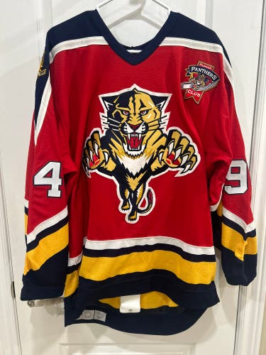 Vintage Florida Panthers CCM center ice authentic collection red jersey -men’s size 48