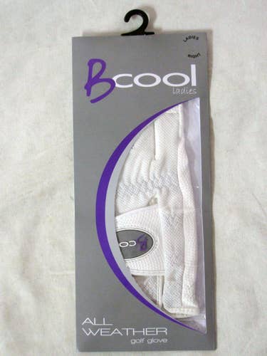 Quality Sports B Cool All Weather Golf Glove (White, RIGHT, Ladies) NEW