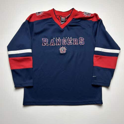 Nike New York Rangers Hockey Jersey NHL Hockey Long Sleeve Youth Sz M