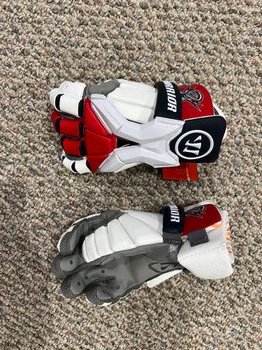 MLL Cannons New Warrior Large Burn Pro Lacrosse Gloves