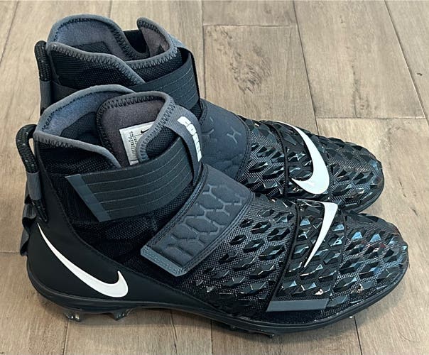 Size 12 Men’s Nike Force Savage Elite 2 TD Football Cleats Black