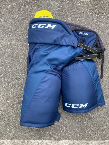 Blue Used Junior XL CCM Tacks 3092 Hockey Pants