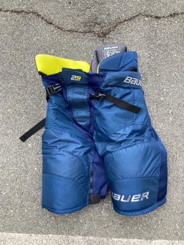 Blue New Senior Small Bauer Supreme 2s Pro Hockey Pants