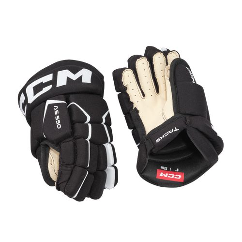 New CCM AS550 Gloves Youth Size 8"