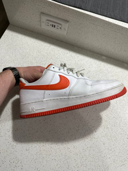 Nike Air Force 1's White And Orange SidelineSwap Buy and Sell