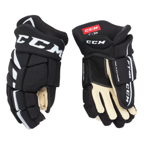 Black New CCM JetSpeed FT485 Gloves Senior Size 15" Retail