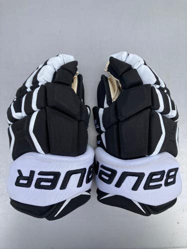 Black Used Senior Bauer Supreme TotalOne MX3 Gloves 13" Pro Stock