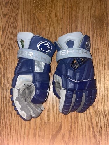 TEAM ISSUED Penn State lacrosse gloves game worn
