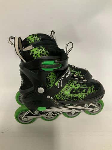 Used Rollerderby Green Adjustable Inline Skates - Rec And Fitness