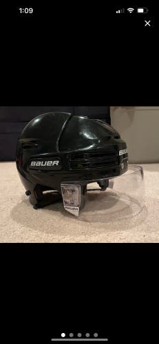 Black Bauer Helmet with Pro-Clip Visor
