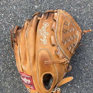Brown Used Rawlings Highlight Series Right Hand Throw Pitcher's Baseball Glove