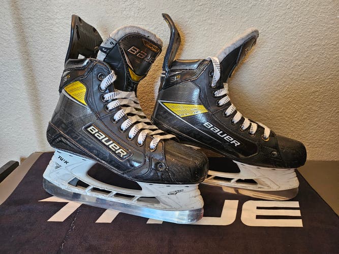 Used Senior Bauer Supreme 3S Pro Hockey Skates Size 6 Fit 3