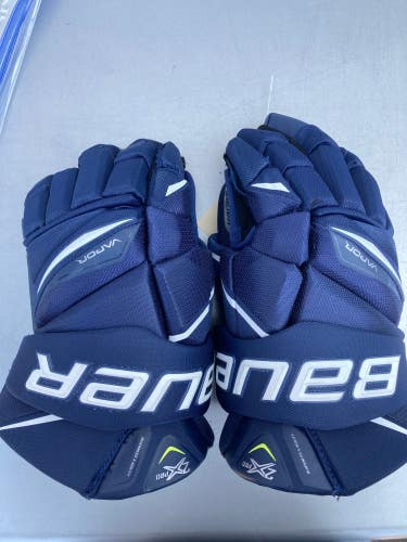 Blue Used Senior Bauer Vapor 2X Pro Gloves 15"