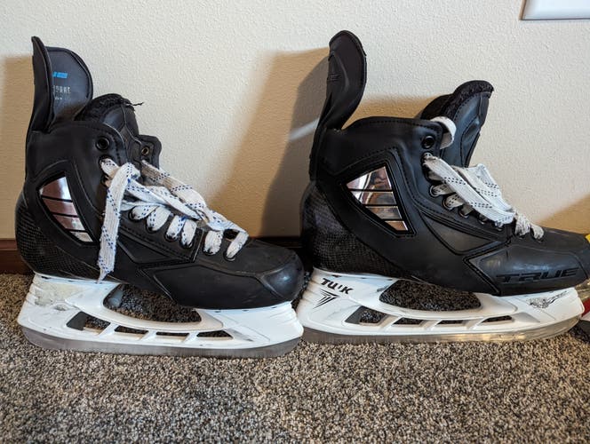 Senior True Pro Custom Hockey Skates Size 7.5-8 + LS Edge holders