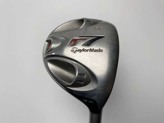 Taylormade R7 Steel 3 Fairway Wood 15* REAX 80g Stiff Graphite Mens RH