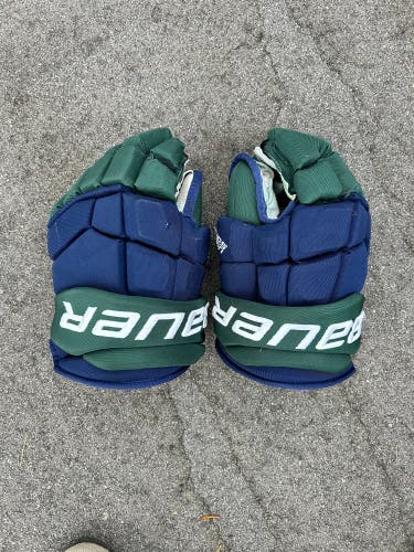 Used Bauer 13" Pro Stock Supreme Ultrasonic Gloves