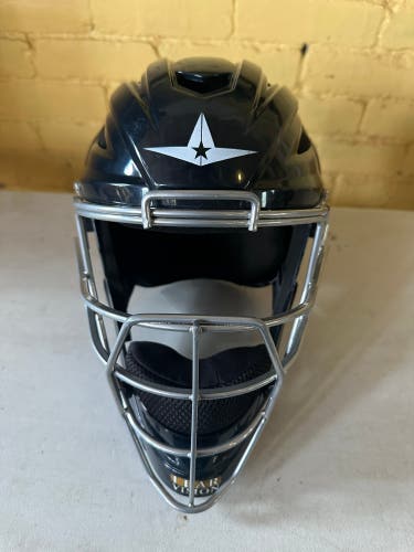 New All-Star MVP2510 Catcher's Mask Solid Navy