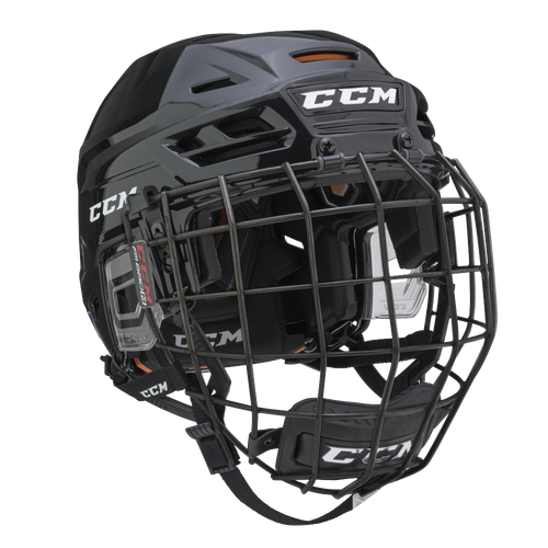 New Black Senior Medium CCM Tacks 710 Helmet Cage Combo Retail