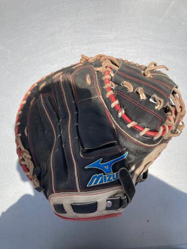Used Mizuno Right Hand Throw Catcher's Baseball Glove 32.5"