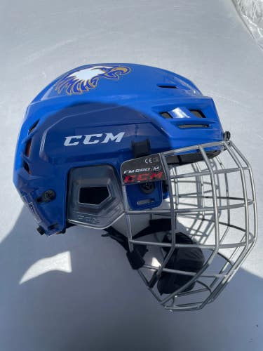 Blue Used Medium CCM Tacks 710 Helmet