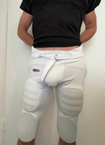 White Used Medium Adult Men's Schutt Game Pants