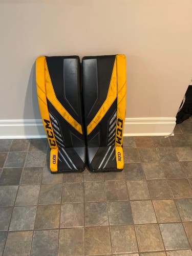 Used  CCM  Axis Pro Goalie Leg Pads