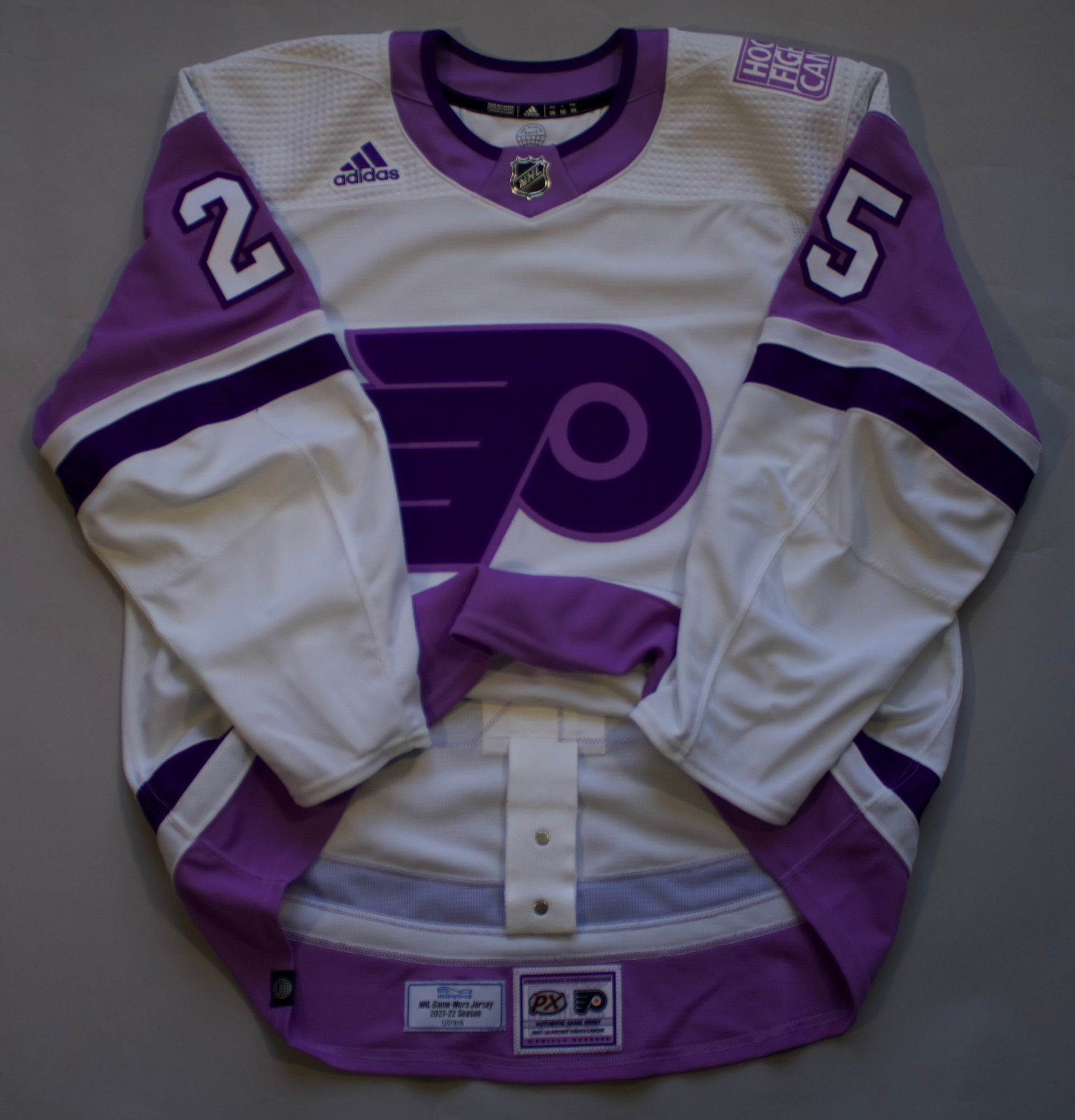 2021 Philadelphia Flyers Hockey Fights Cancer James van Riemsdyk