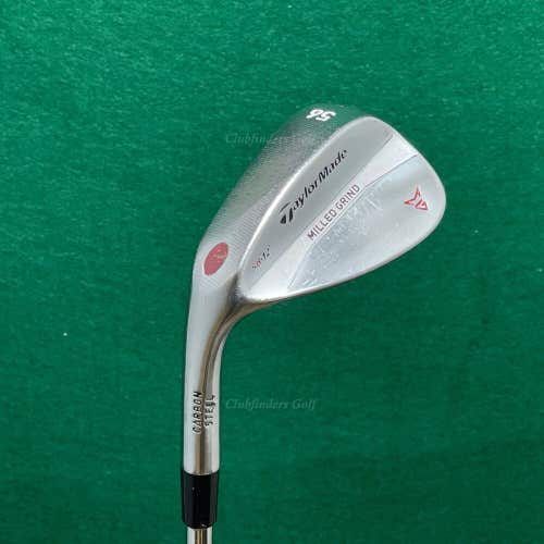 LH TaylorMade Milled Grind Chrome 56-12 56° Sand Wedge Dynamic Gold Steel