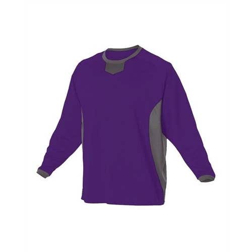 Alleson Athletic Youth Unisex Long Sleeve Athletic Practice Pullover Jersey New