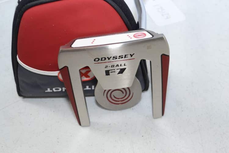 Odyssey White Hot XG 2-Ball F7 35" Putter Right Steel NEW # 175124