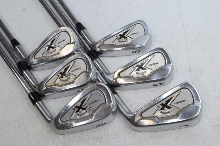 Callaway X Forged 2007 5-PW Iron Set Right Stiff Flex Steel # 175131