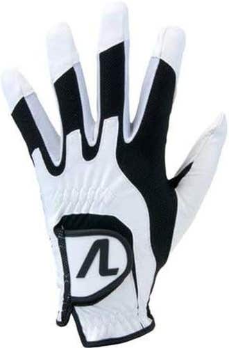 Volvik Omni Form Fit Glove (Men's, White/Black, LEFT, One Size Fit) 2023 Golf