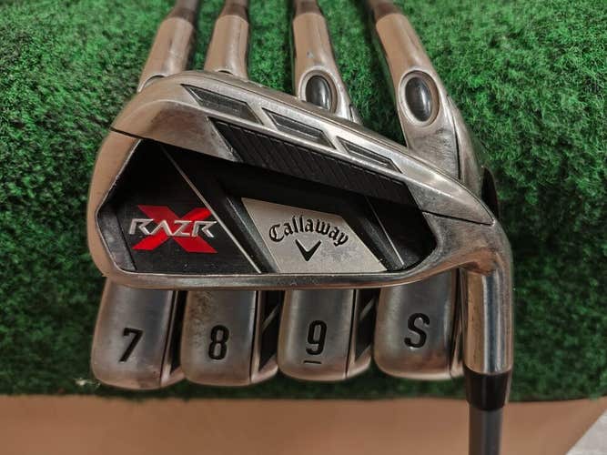 Callaway RAZRX Golf Iron Set 6-9, SW Ladies Flex Graphite Shaft